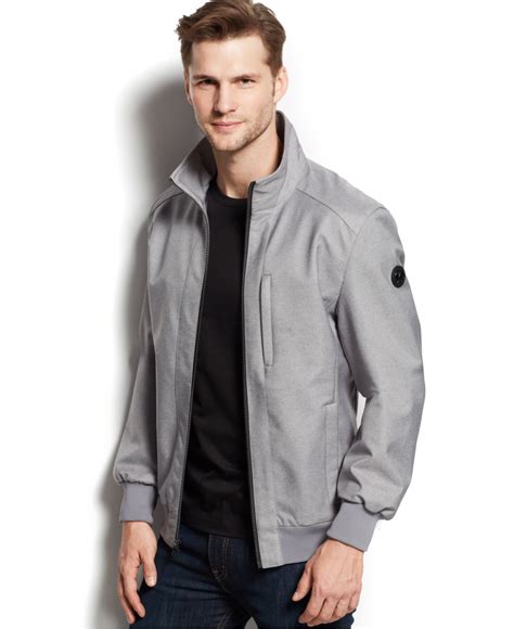 michael kors double chest pocket softshell jacket mens|Michael Kors Men's Coats & Jackets .